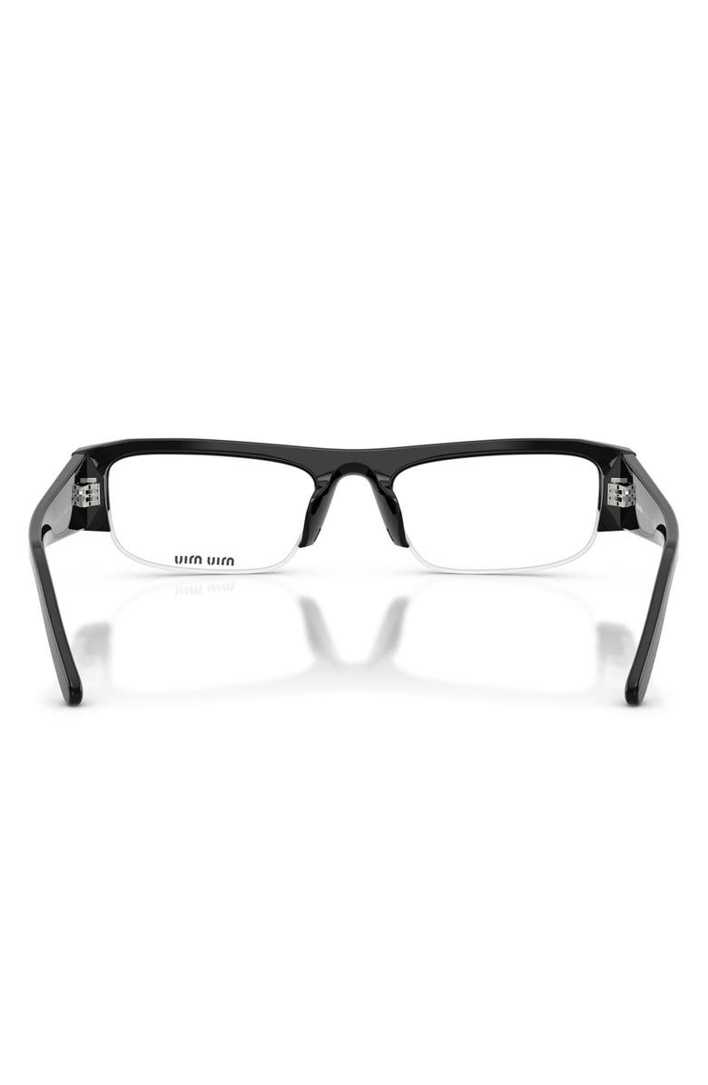 Miu Miu 54mm Rectangular Sunglasses, Alternate, color, 