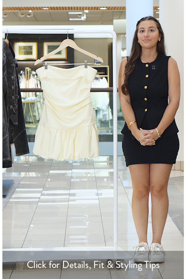 Mousse Strapless Minidress video
