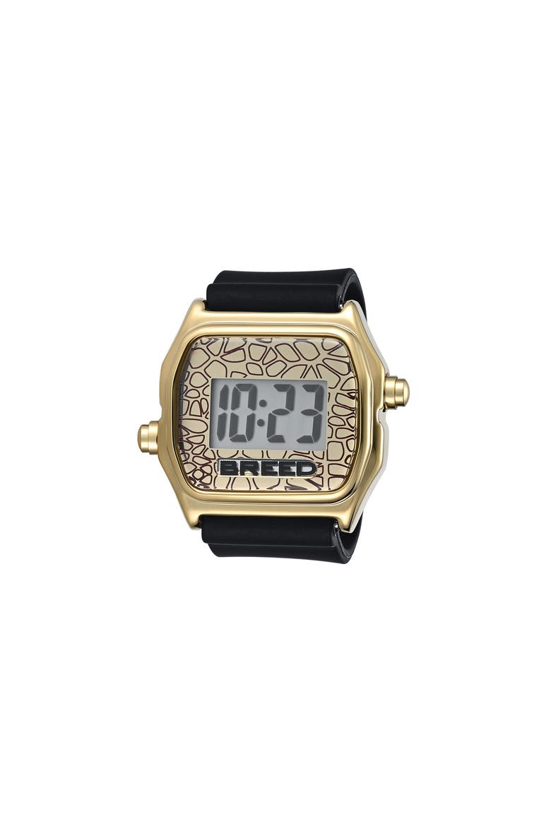 Austin LCD Silicone Ring Watch, Alternate, color, Gold