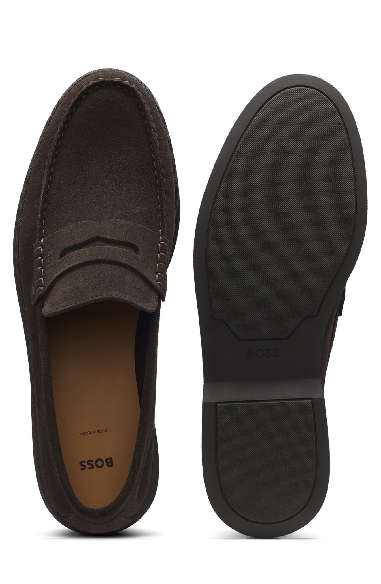 Sienne Penny Loafer, Alternate, color, DARK BROWN