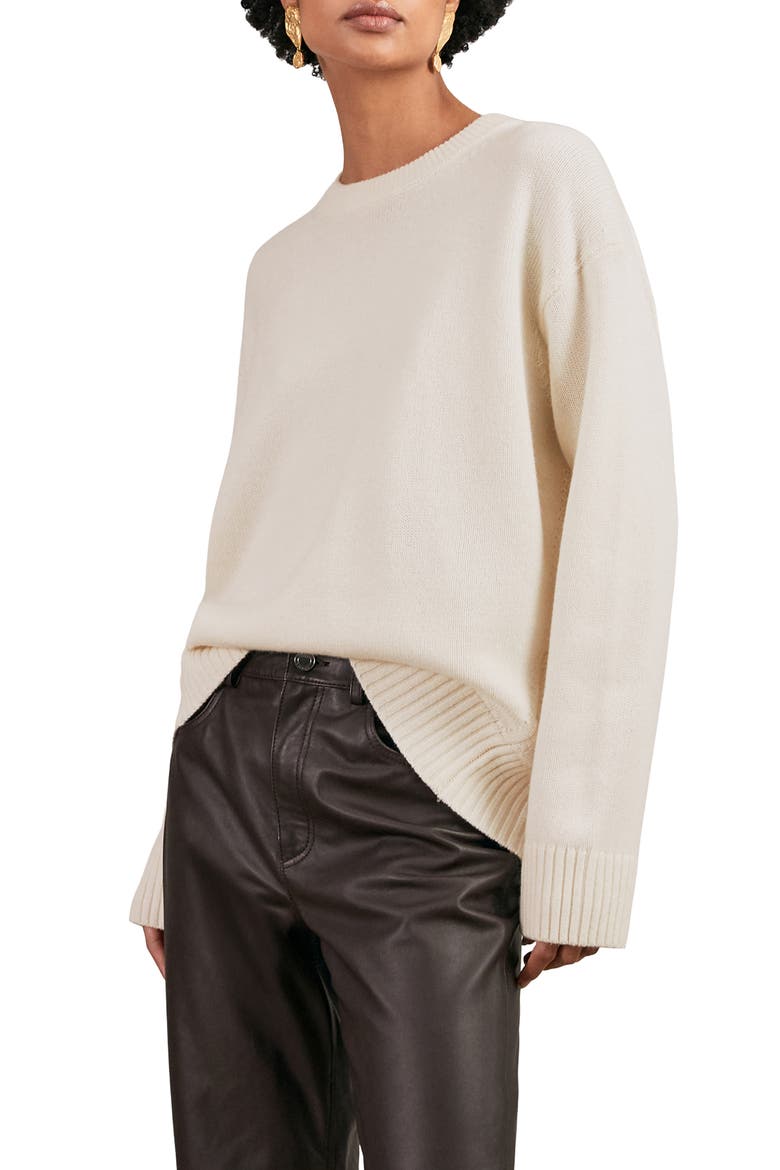 Ella Wool & Cashmere Sweater, Main, color, CREAM