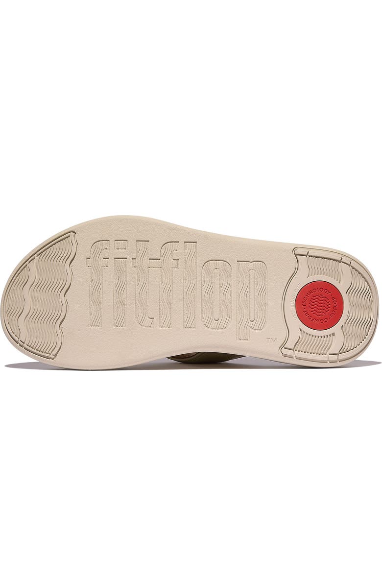 FitFlop F-Mode Go Adjustable Platform Flip Flop, Alternate, color, Platino
