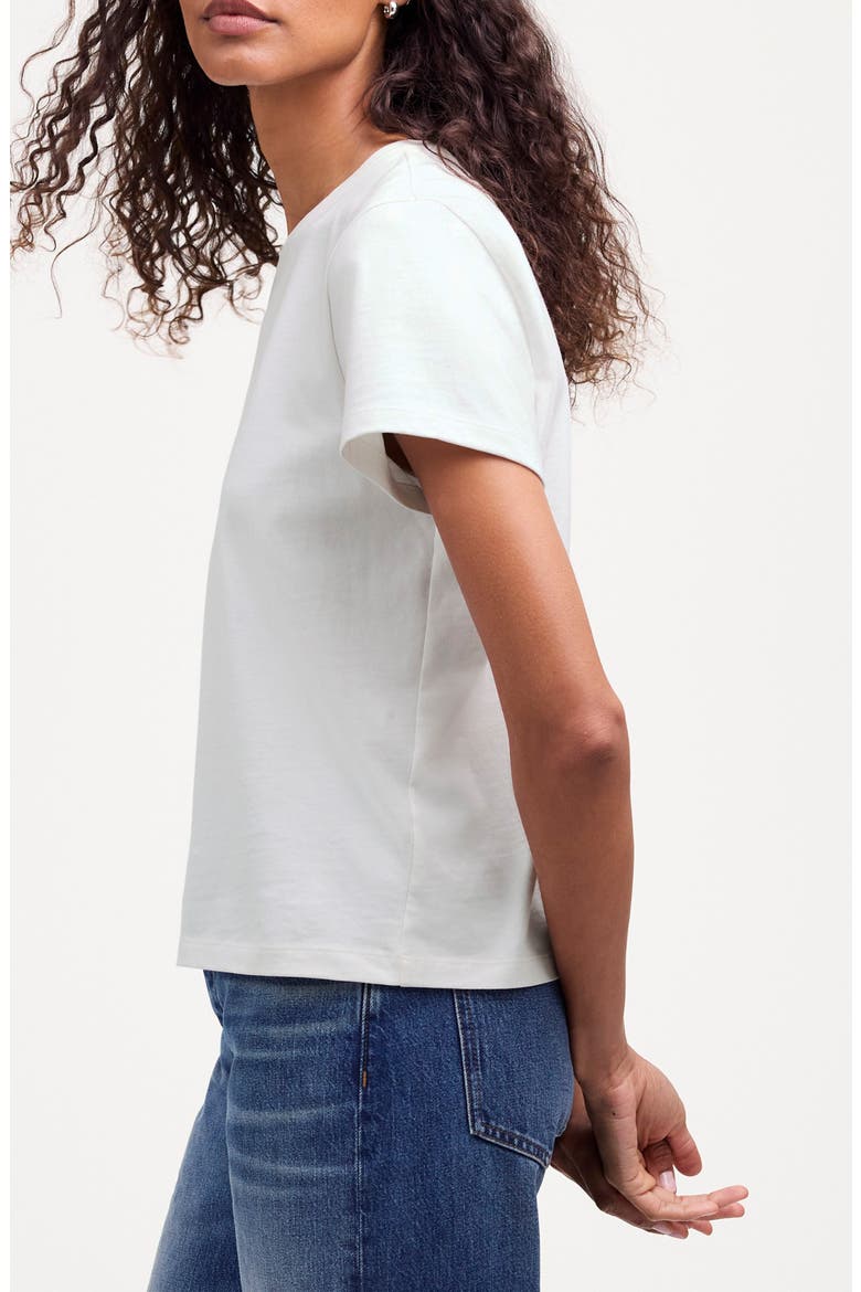 Perfect Crewneck T-Shirt, Alternate, color, EYELET WHITE