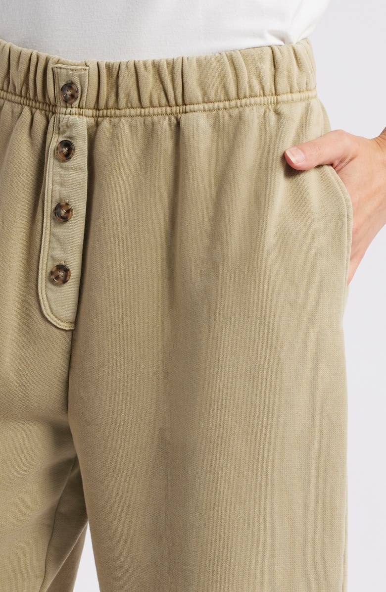 FRAME Button Front Cotton Blend Sweatpants, Alternate, color,