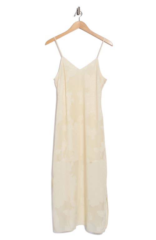 Leith Jacquard Slip Dress In Neutral