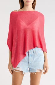 PacSun Amaris Sequin One Shoulder Poncho