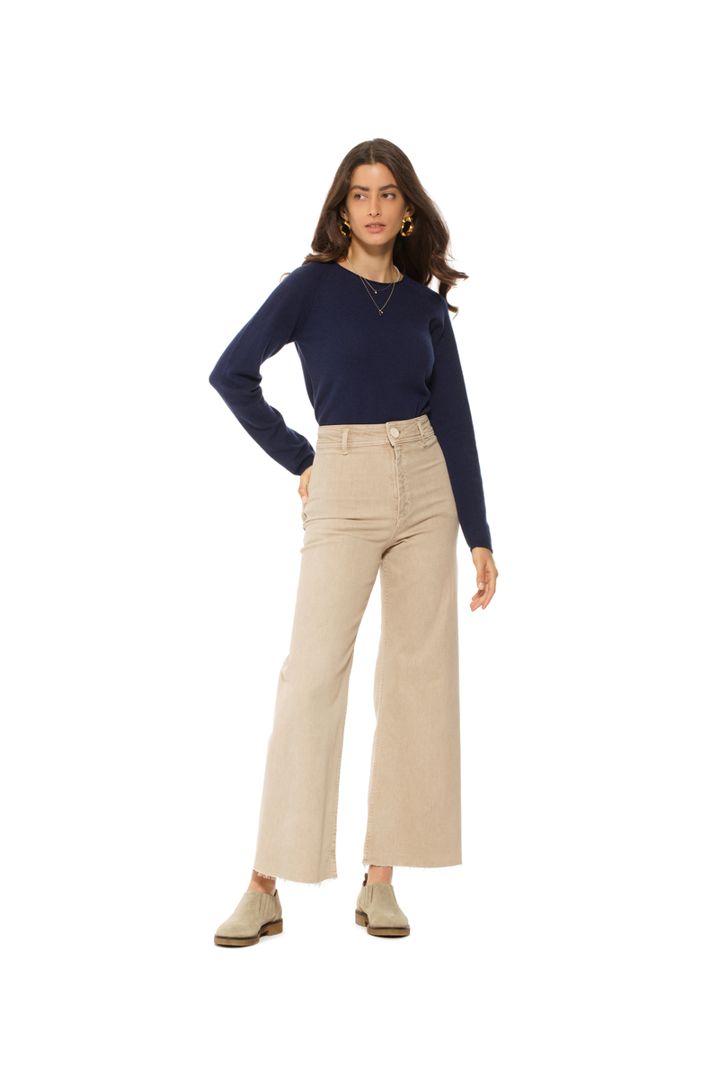 Monticelli Cashmere Ultralight Cashmere Raglan Crew Neck Sweater, Alternate, color, Lavender