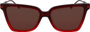 FERRAGAMO Gancini 56mm Butterfly Sunglasses