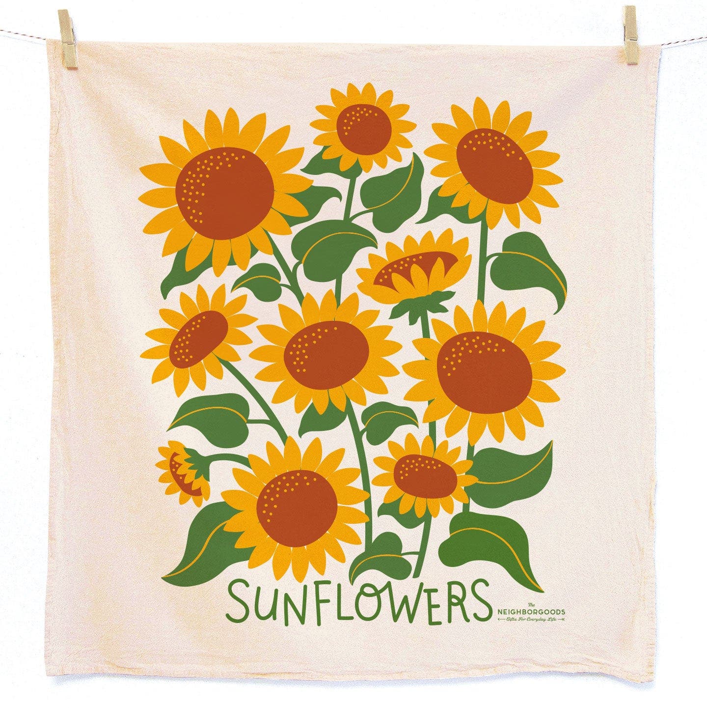 The Neighborgoods Pollinator Garden Dish Towel