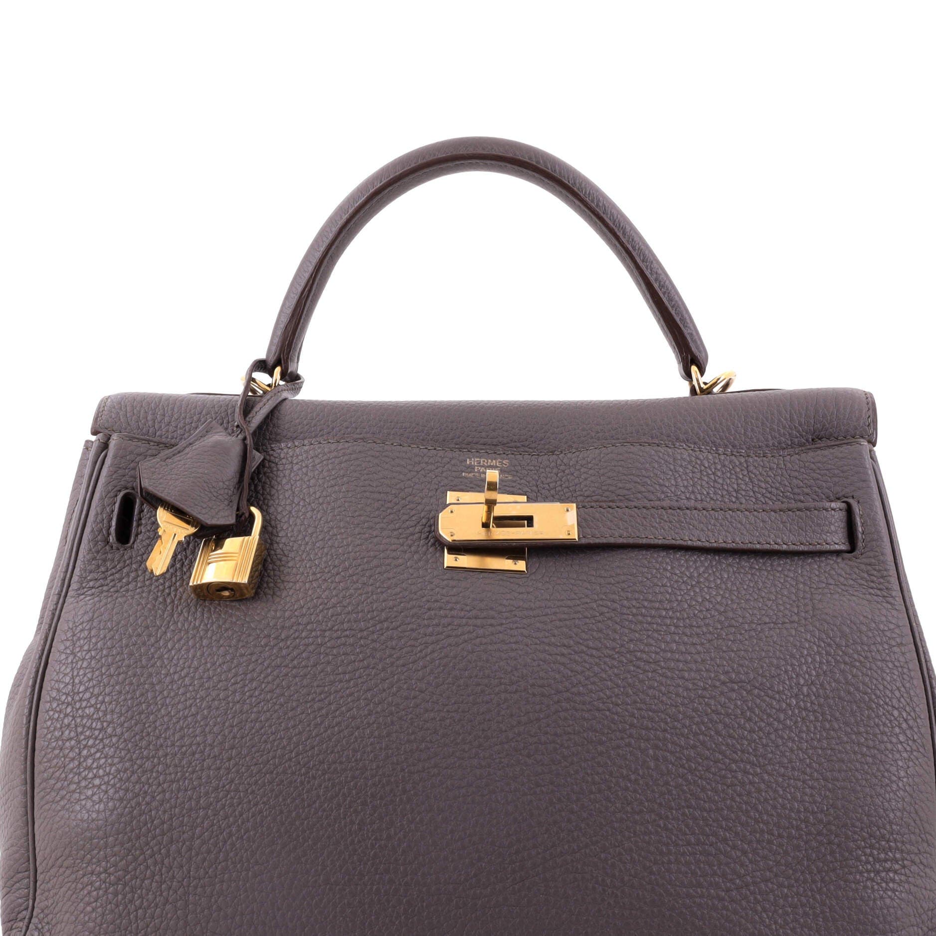 Kelly Handbag Grey Togo with Gold Hardware 32, Alternate, color, Grey