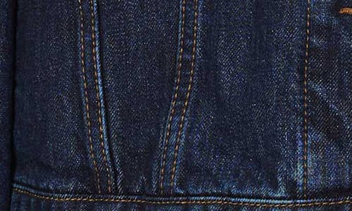 Habitual Boyfriend Denim Trucker Jacket In Blue