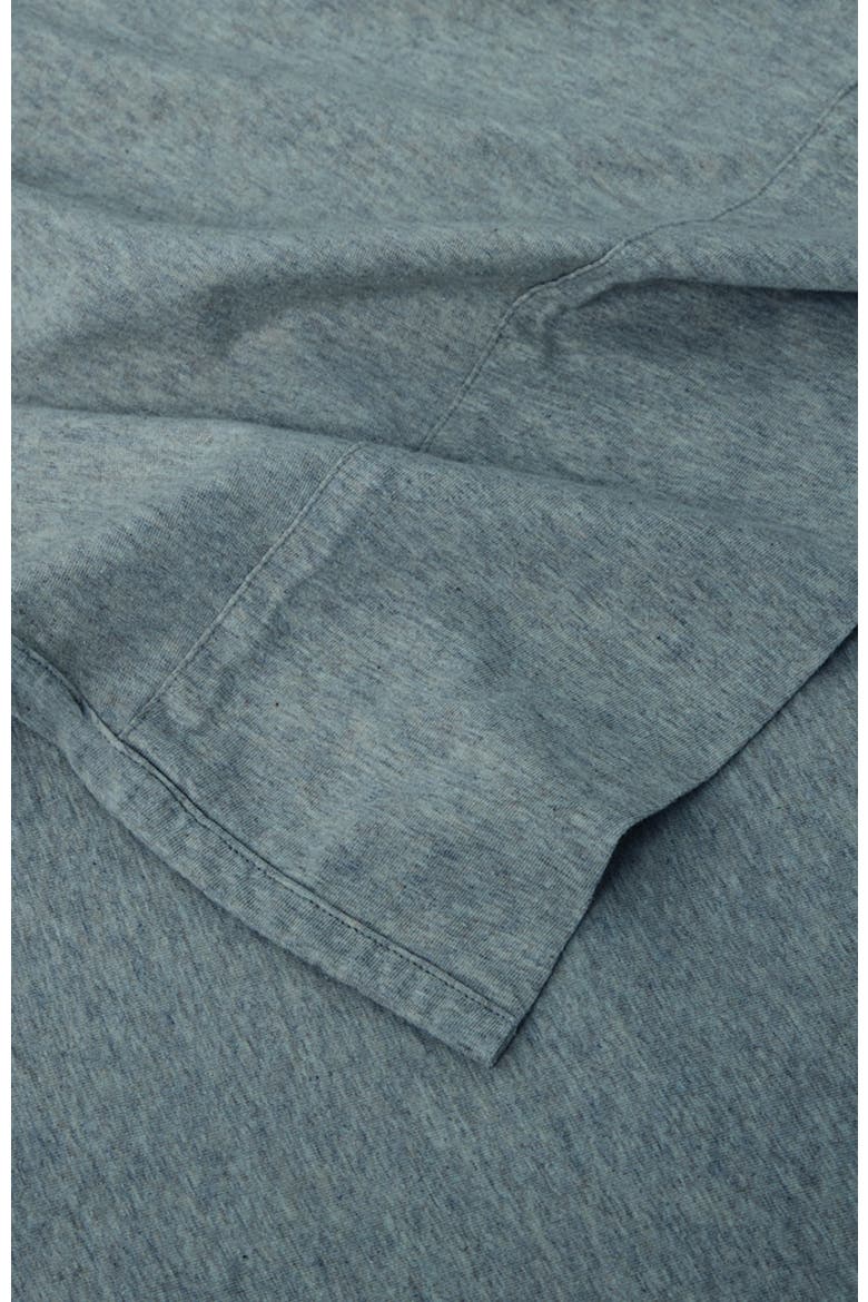 Organic Cotton Organic Favorite Tee Jersey Flat Sheet, Alternate, color, Smoke Heather