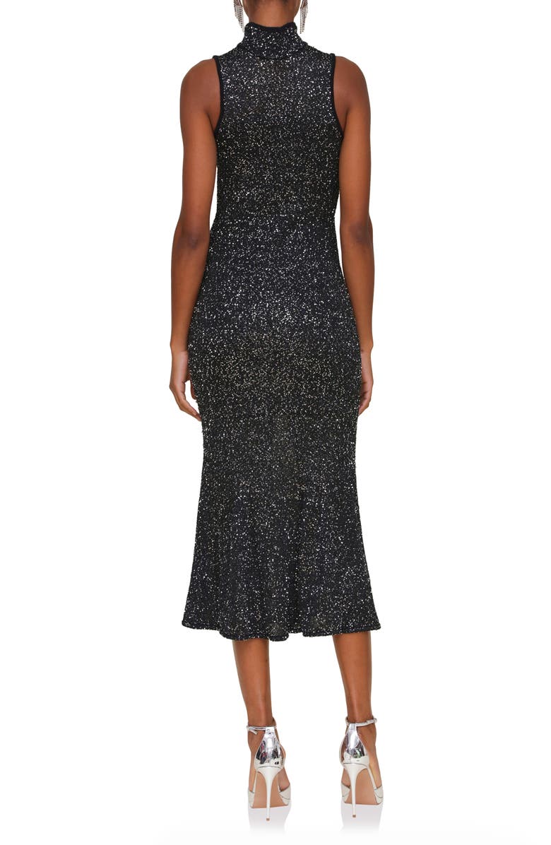 Avec Les Filles Sequin Sleeveless Knit Dress, Alternate, color, Black