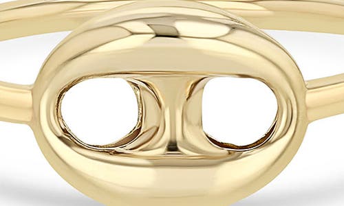 Zoë Chicco 14k Gold Single Puffed Mariner Link Ring In 14k Yellow Gold