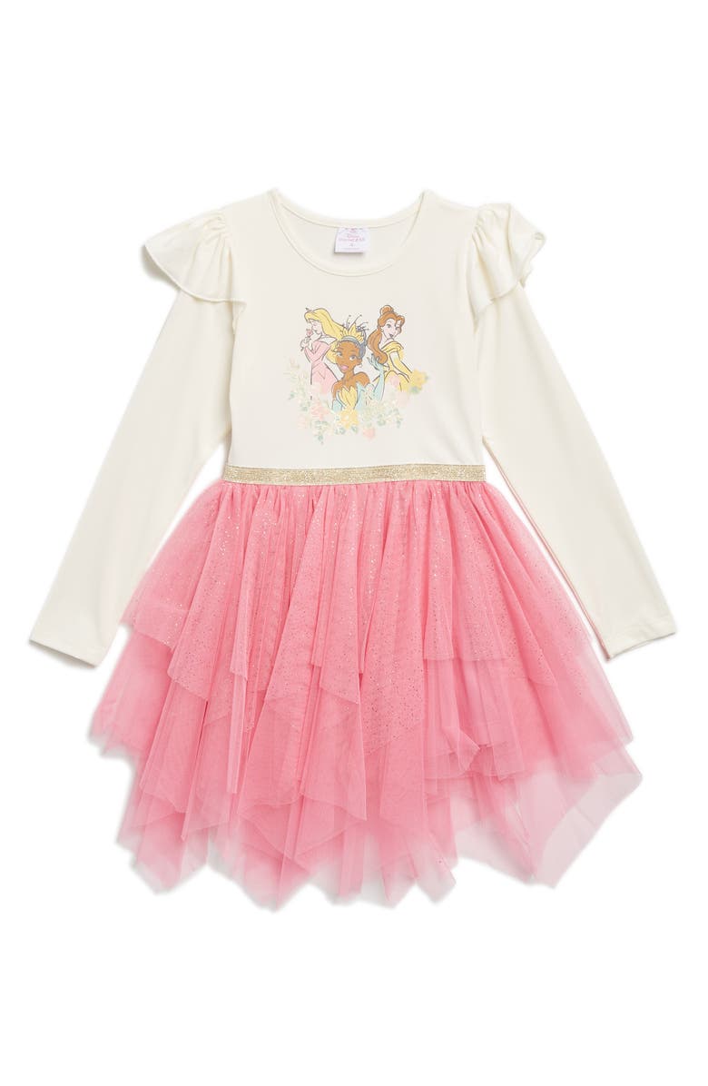 Happy Threads Kids' Princess Long Sleeve Tutu Dress, Main, color, 