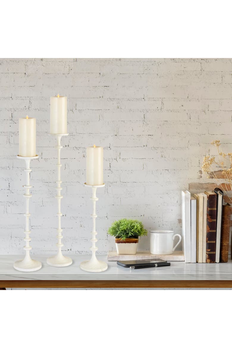 Abacus Candle Stands Set of 3, Alternate, color, White