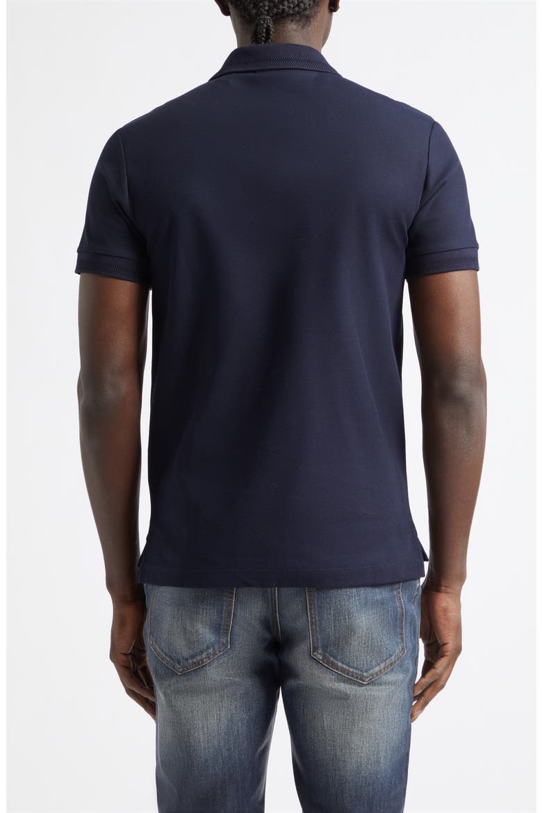 Eddie EKD Embroidered Cotton Piqué Polo, Alternate, color, COAL BLUE
