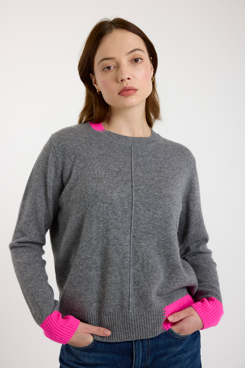 Maya Crew Neck 100% Cashmere Sweater
