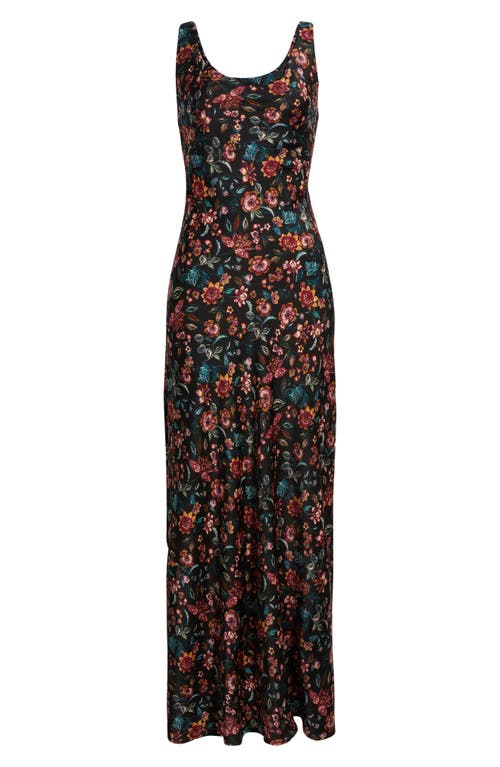 Wayf Keira Floral Sleeveless Gown In Multi