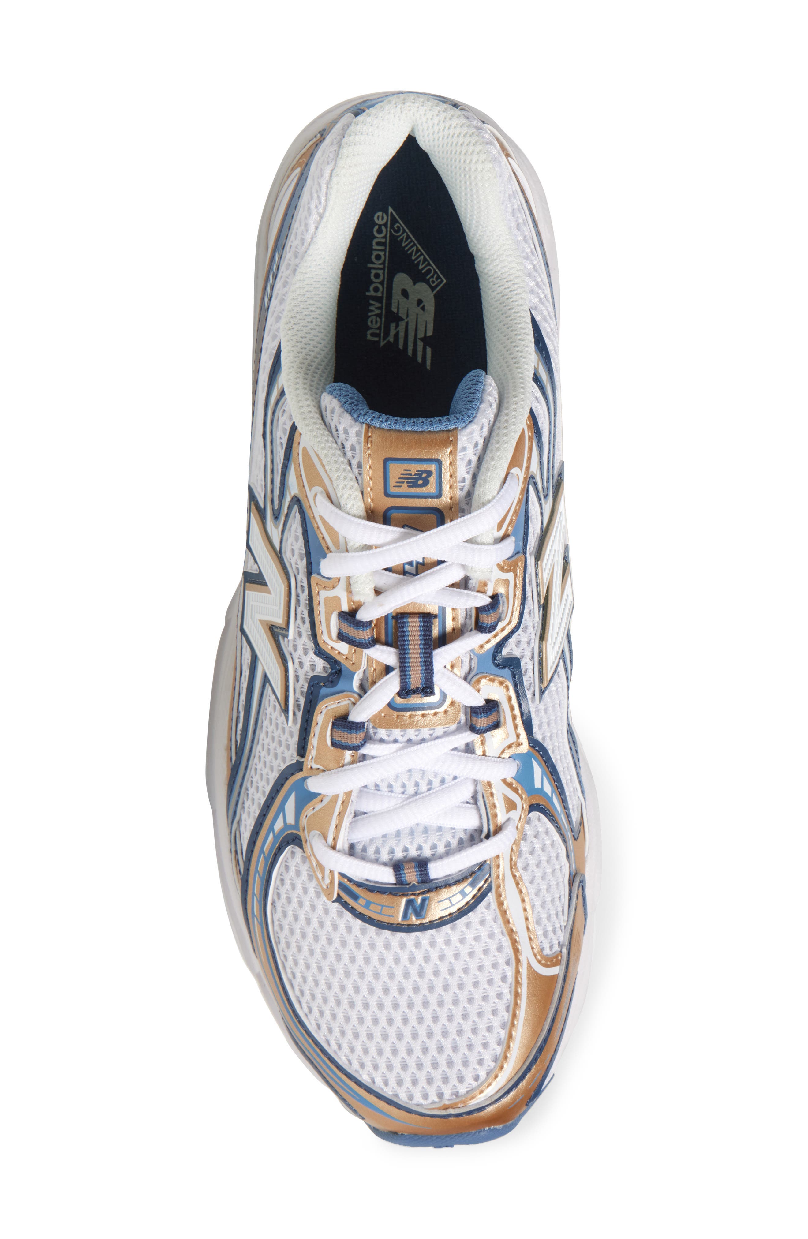 New Balance Gender Inclusive 740 Sneaker, Alternate, color, White/ Heron Blue