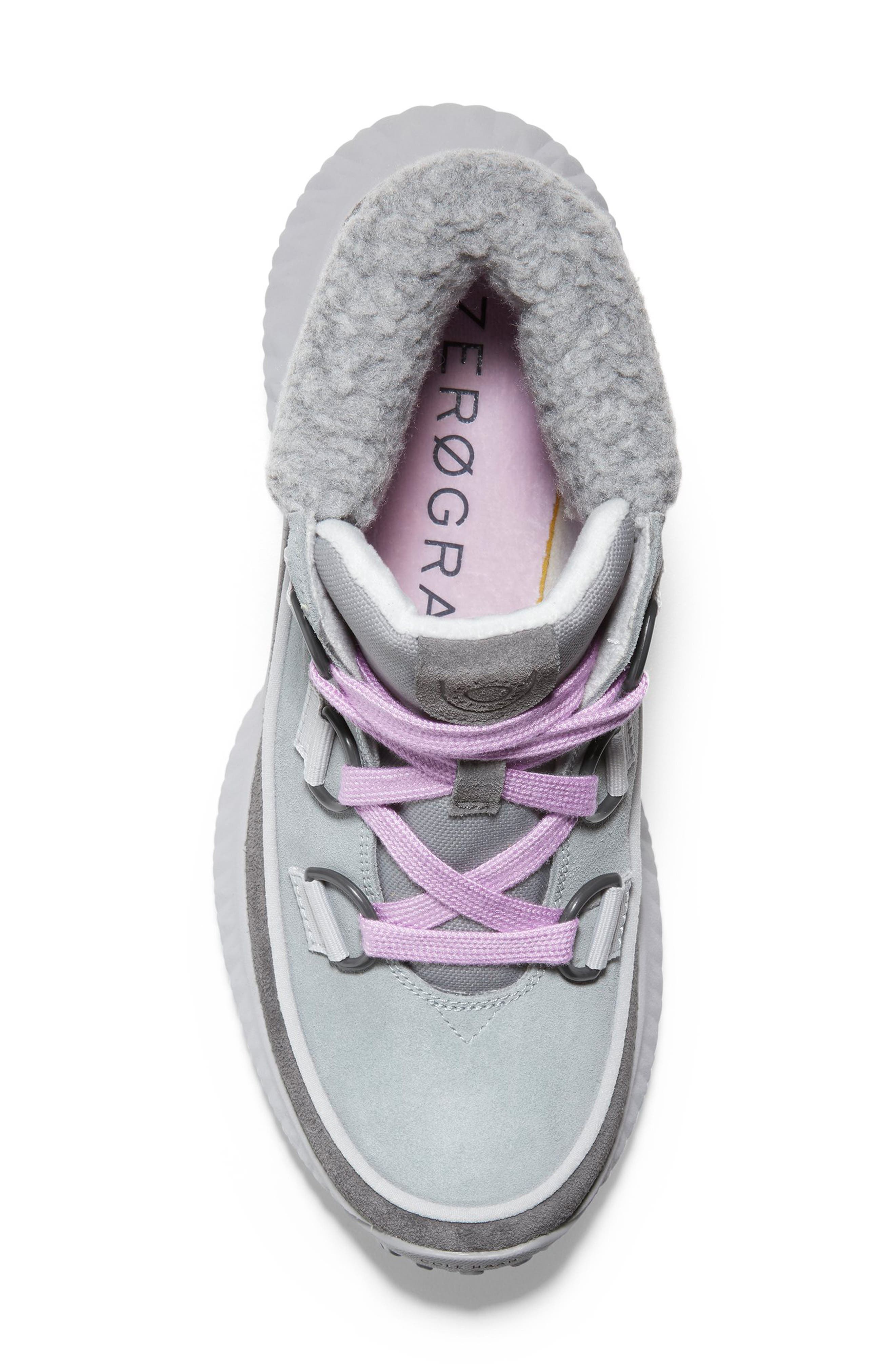 Cole Haan Zerogrand Flurry Faux Shearling Trimmed Hiker Boot, Alternate, color, 