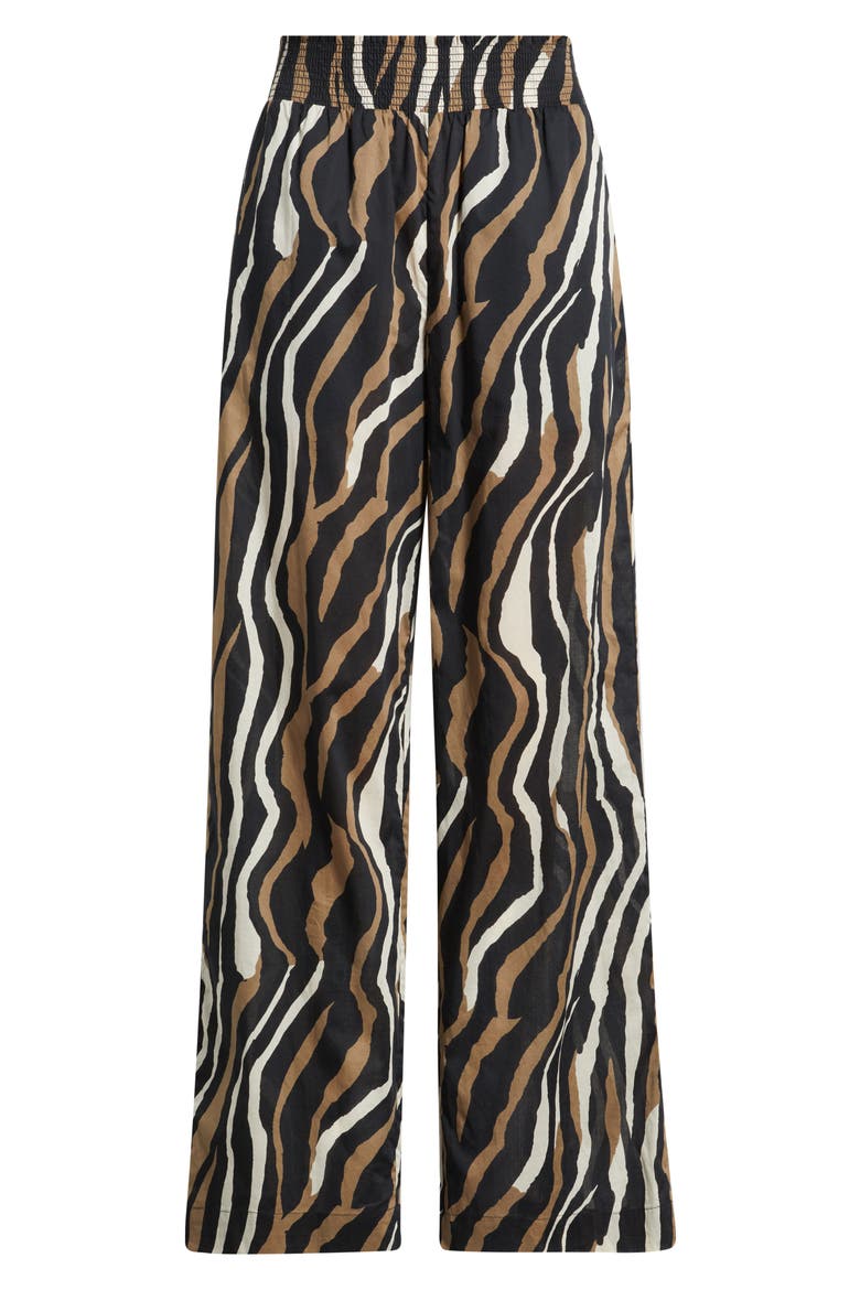Brendon Print Wide Leg Pants, Alternate, color, CANYON STRIPE