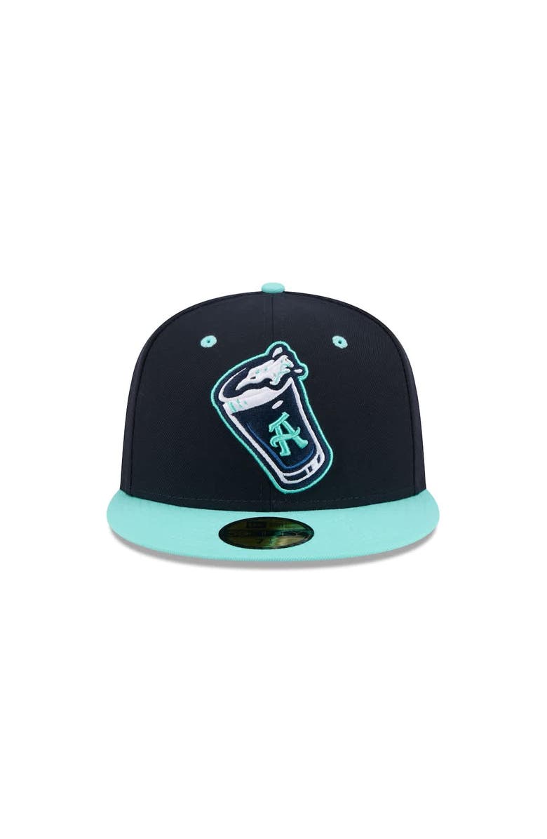 New Era Men's New Era Navy Asheville Tourists Theme Nights 59FIFTY Fitted Hat, Alternate, color, Navy