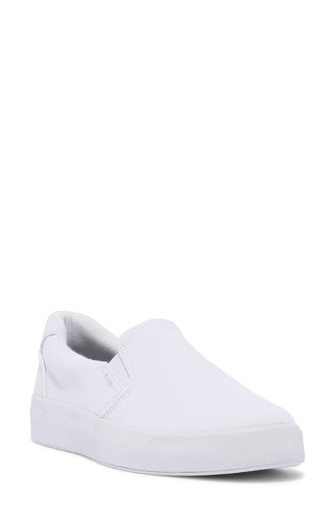 Girls white slip on shoes on sale