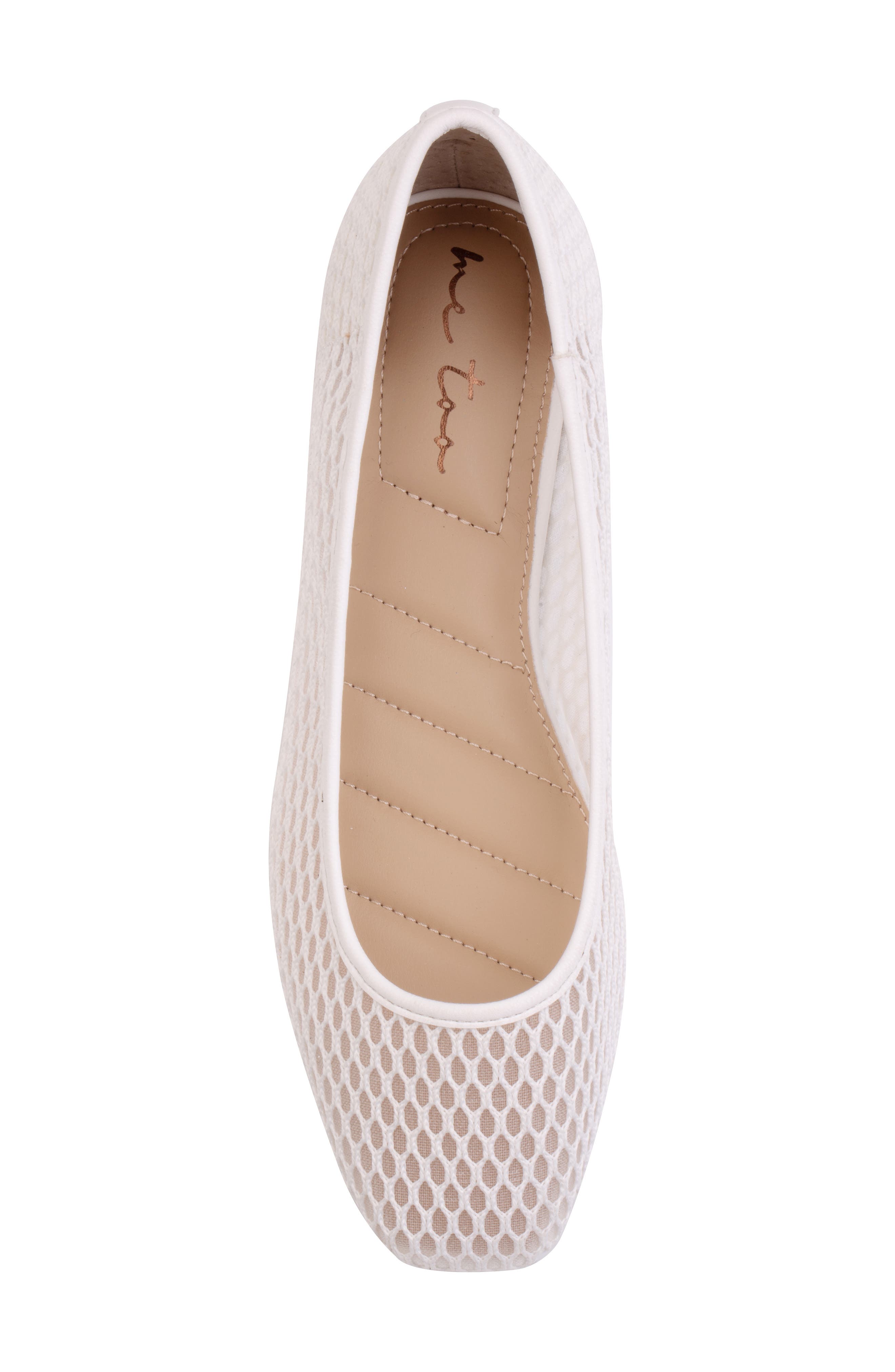Me Too Baylin Ballet Flat, Alternate, color, White
