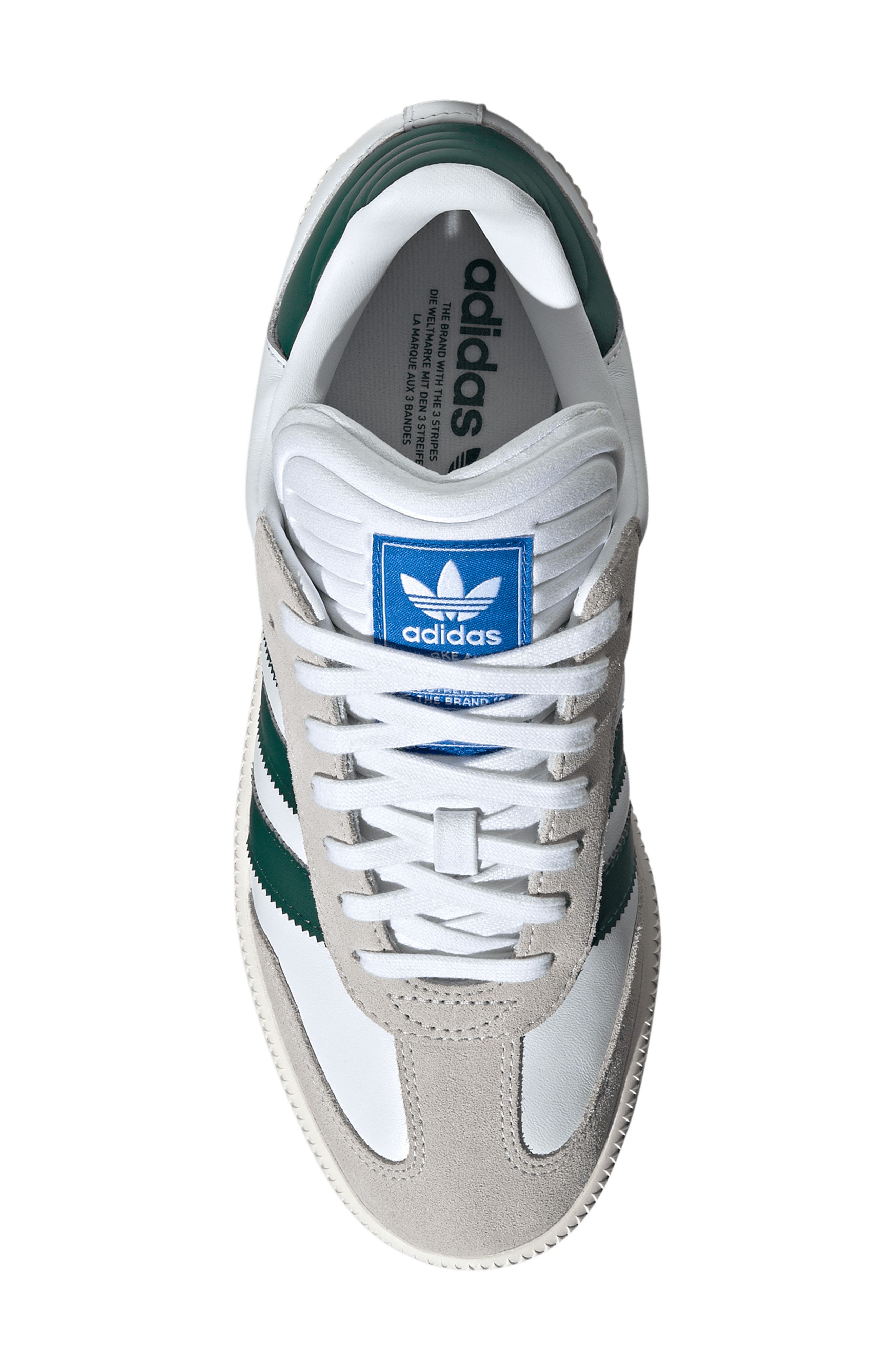 Gender Inclusive Samba XLG Sneaker, Alternate, color, WHITE/ GREEN/ OFF WHITE
