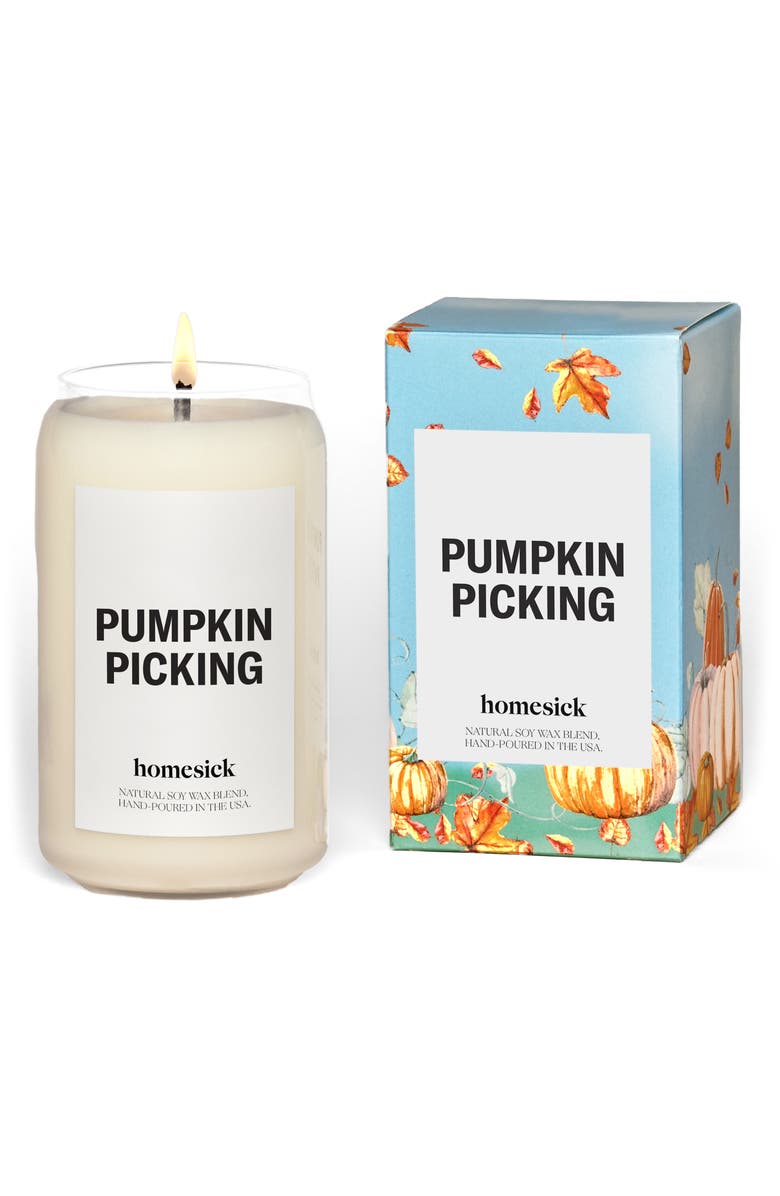 homesick Pumpkin Picking Candle, Main, color,