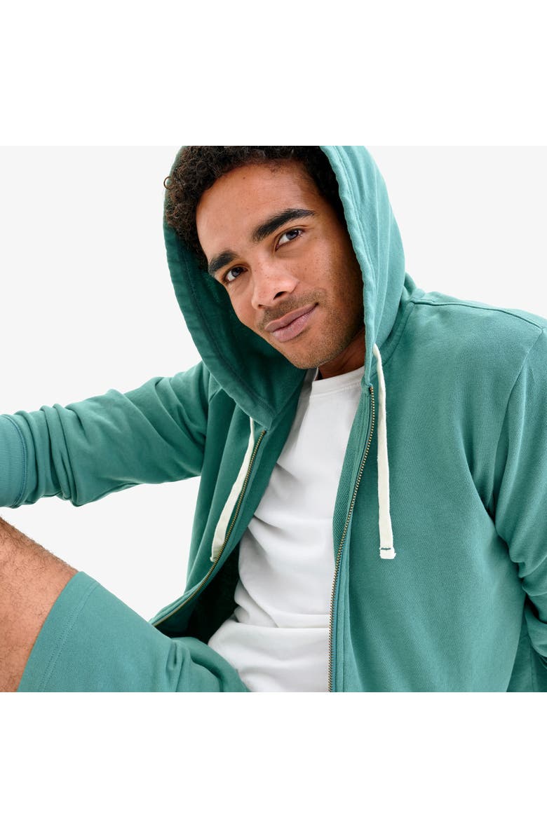Primary Adult 24/7 Zip Hoodie, Alternate, color, Sunwashed Teal