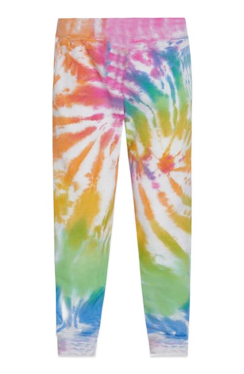 Dalix Mens Ghost Tie Dye Fleece Jogger Pant In Multi