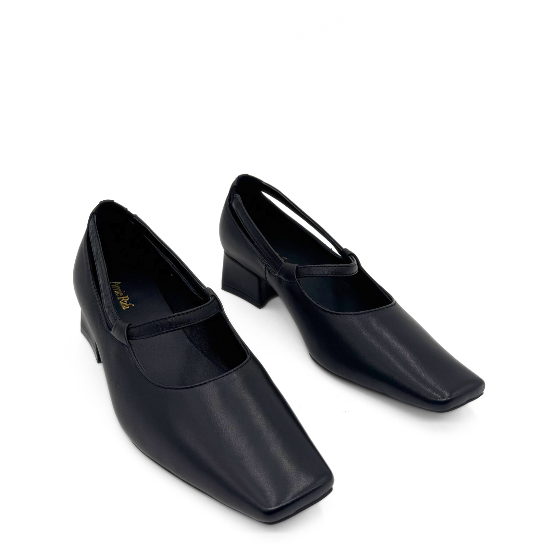 Amie Rafa Manna Leather Pumps, Alternate, color, Black