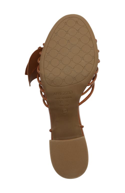 Arezzo Viola Mid Ankle Strap Sandal In Brown