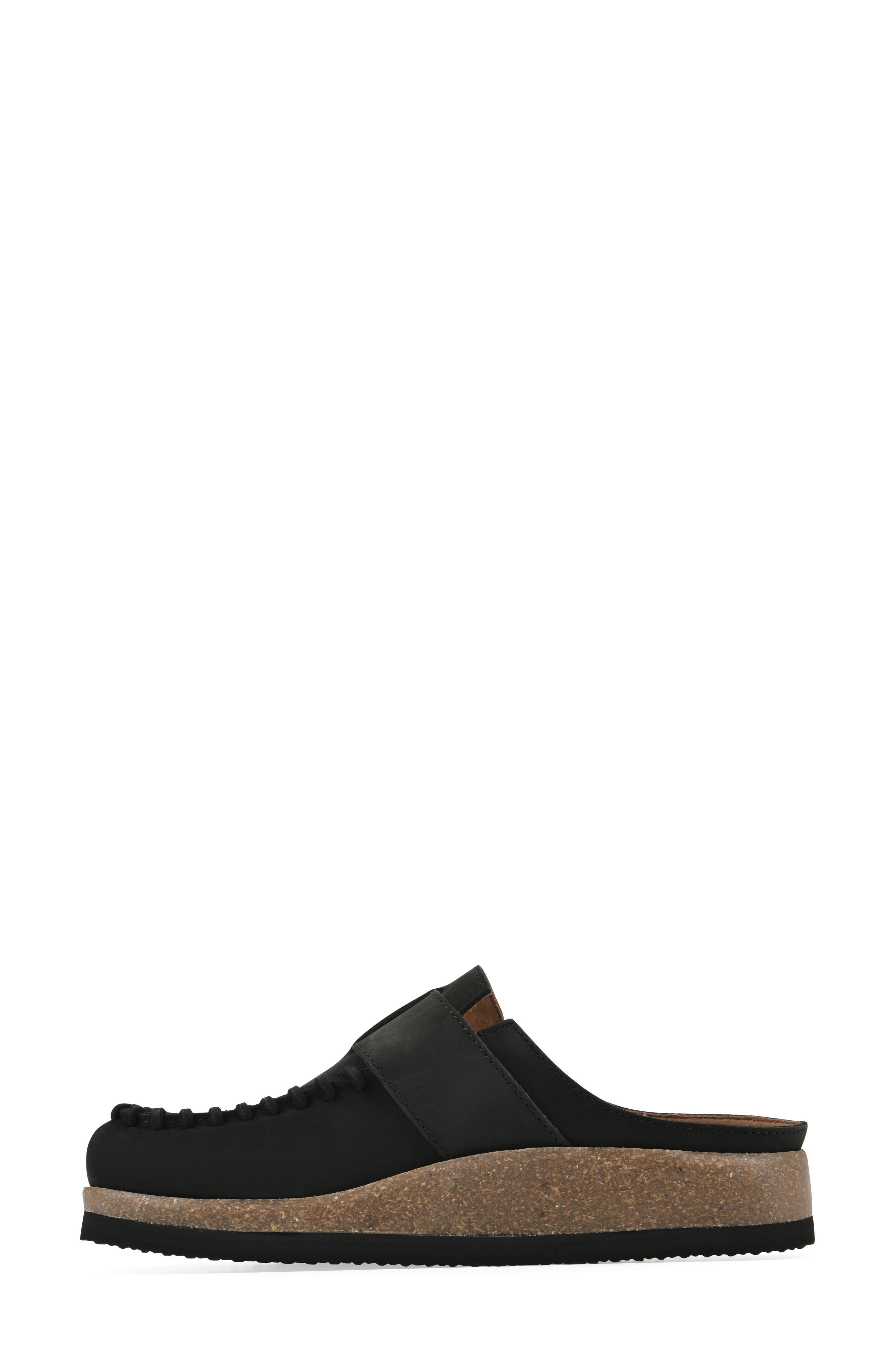 White Mountain Footwear Bayberry Mule, Alternate, color, Black Nubuck
