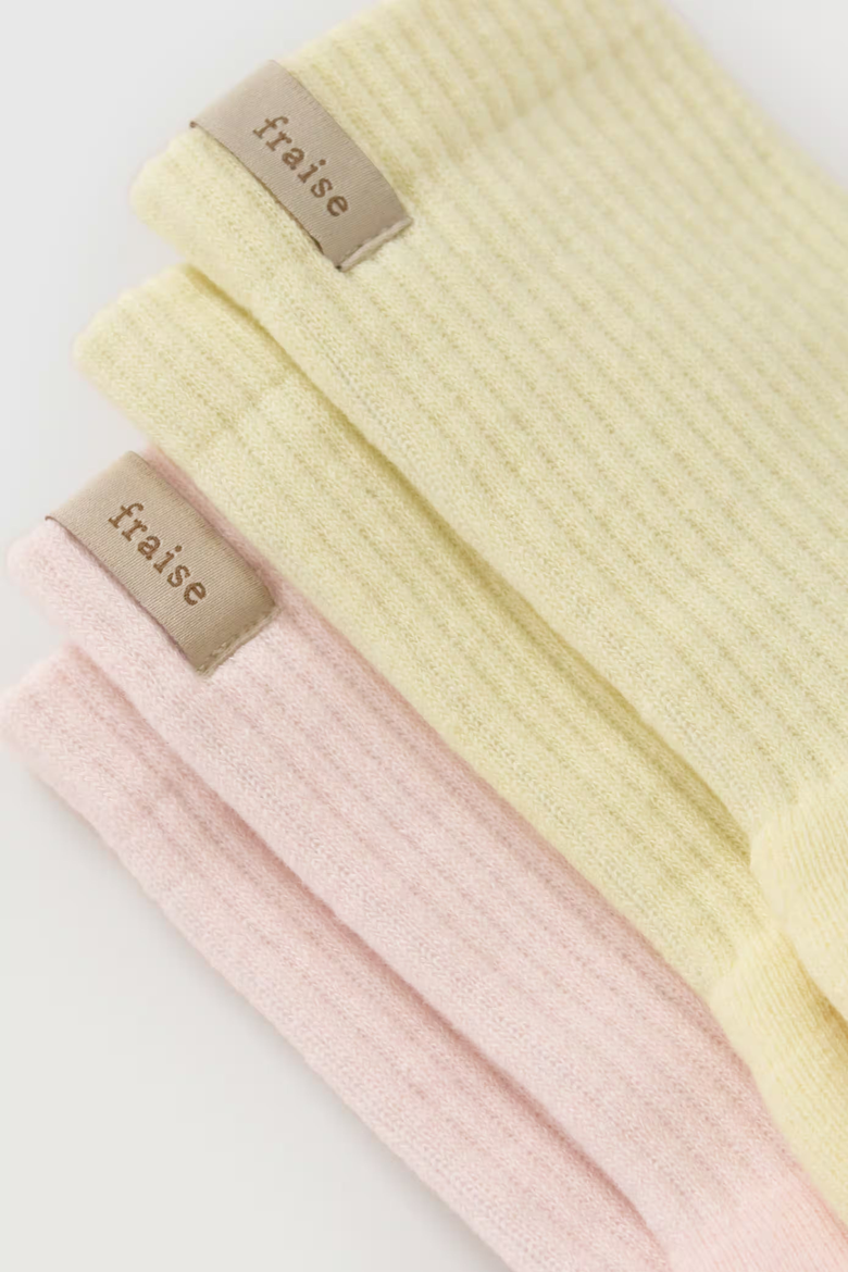 The Sorbet Set Grip Socks, Alternate, color, Primrose / Butter
