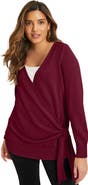 June + Vie Wrap Front Cardigan