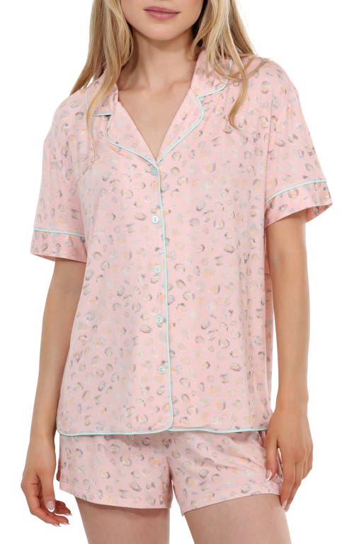 Honeydew All American Shortie Pajamas In Sunkissed Leopard
