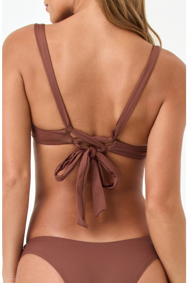 Mako Underwire Bikini Top, Alternate, color, CAFE