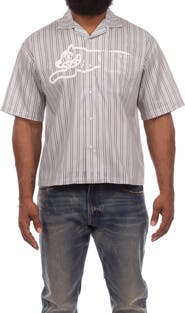 ICECREAM Giant Stripe Cotton Camp Shirt