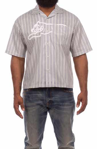 Giant Stripe Cotton Camp Shirt