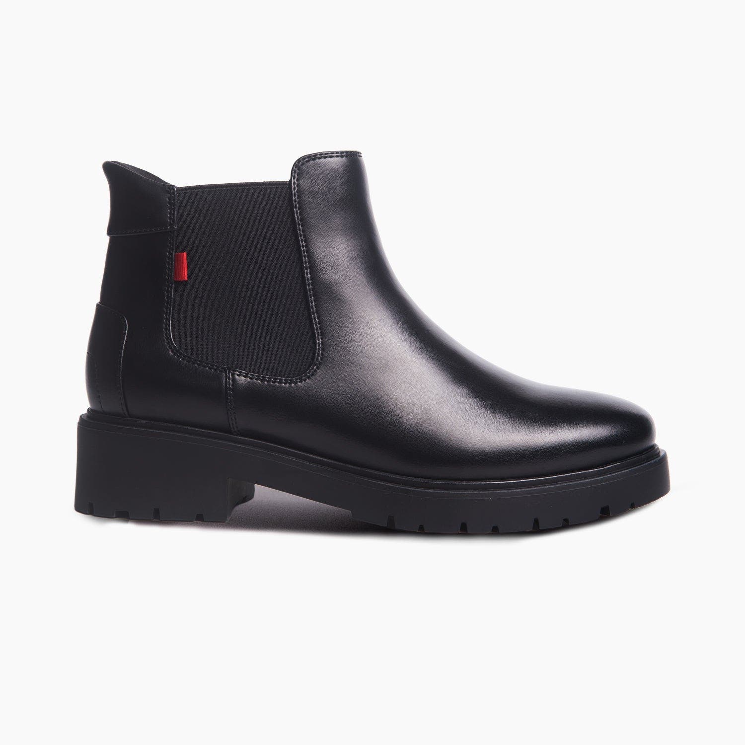 Amber Street Hands Free Technology Chelsea Boot, Alternate, color, Black Napa Leather