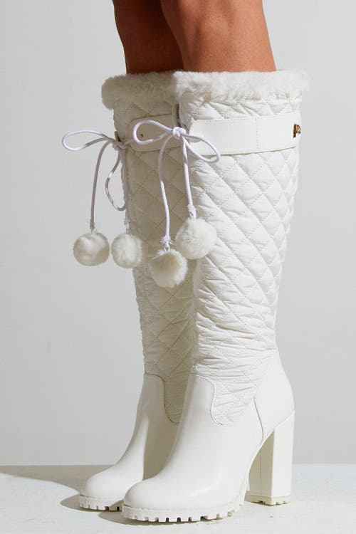 Sparkl Puffer Boot In White