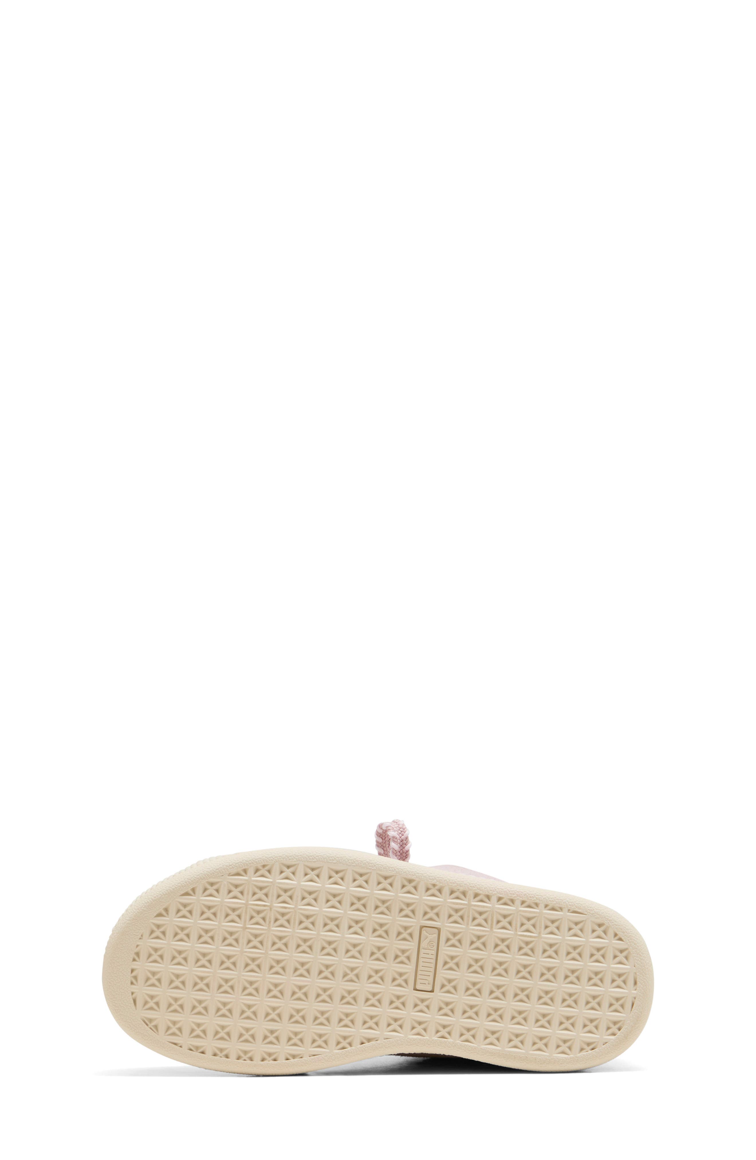 Kids' Suede Bloom Sneaker, Alternate, color, MISTY PINK/ POWDER PINK