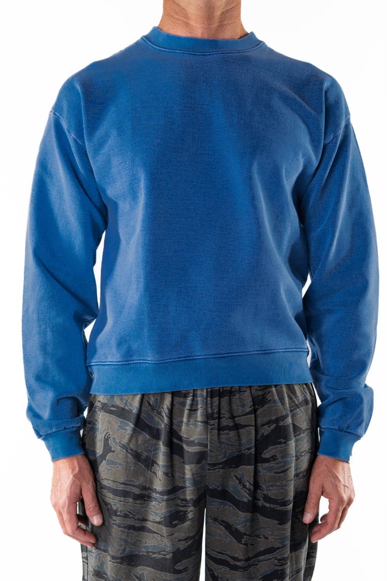 Gender Inclusive Post Surf Crew Sweatshirt, Alternate, color, Blue Wave