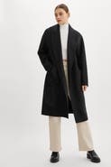LAMARQUE Thara | Shawl Collar Wool Coat