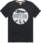 Homage Men's Homage  Charcoal Chicago White Sox MLB x Topps Baseball The Real One Tri-Blend T-Shirt