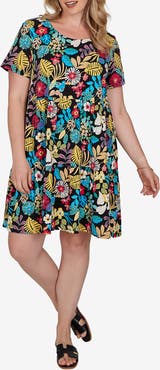 RUBY RD Print Tiered Dress