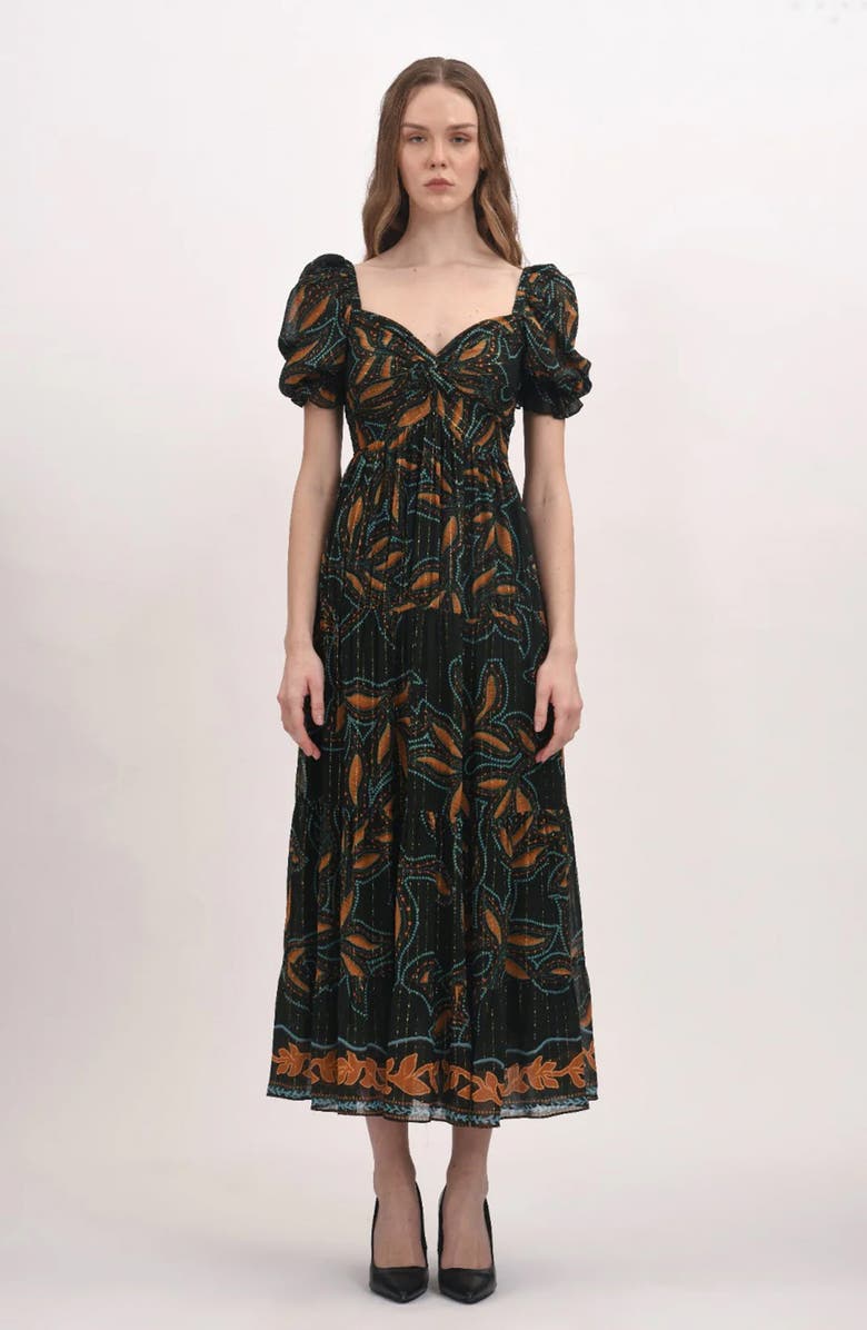 Celina Moon Ebony Maxi Sundress, Alternate, color, Yellow